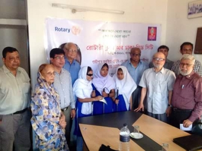 Rotary Club of Dhaka Mid City contributed TK 84000 to ABC