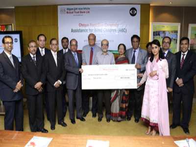 Mutual Trust Bank Ltd. donated Tk. 4,00,000/- for Blind Children Hostel - 2015